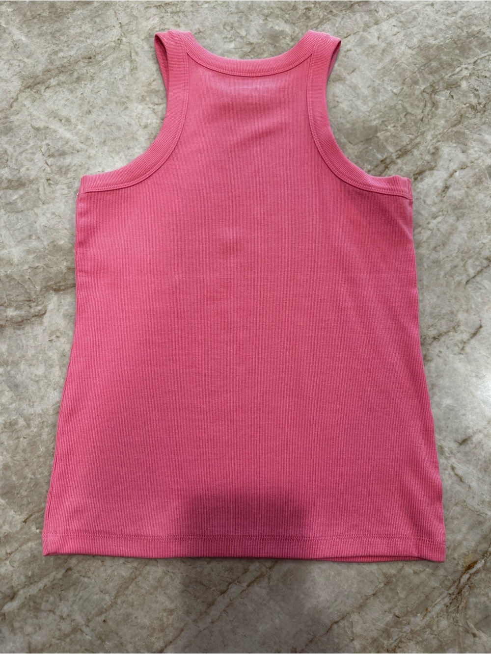 LOFT Women’s' Pink Ribbed Tank Top - Picture 2 of 3